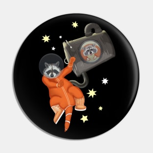 Space Raccoon. Trash pandas in the space Pin