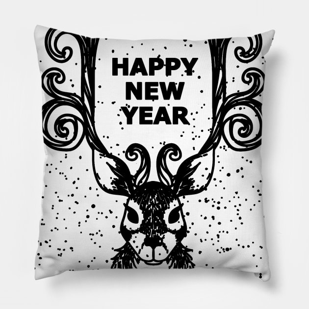 happy new year Pillow by carismashop