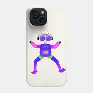 Dancing robot Phone Case