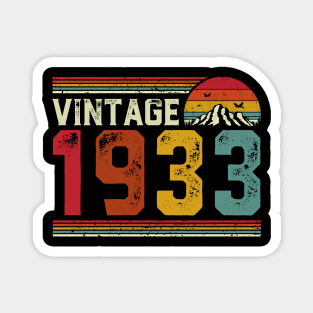 Vintage 1933 Birthday Gift Retro Style Magnet