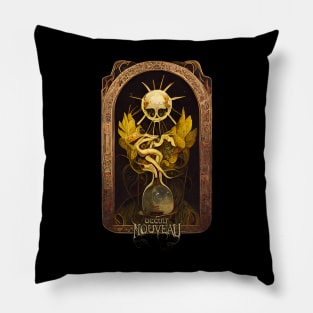 Occult Nouveau - Synchronistic Caduceatic Autogenesis Pillow