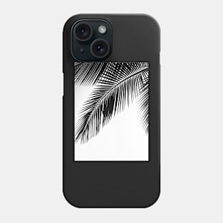 Palms print, Scandinavian, Nordic, Black and white, Tropical print, Scandinavian art, Modern art, Wall art, Print, Minimalistic, Modern Phone Case