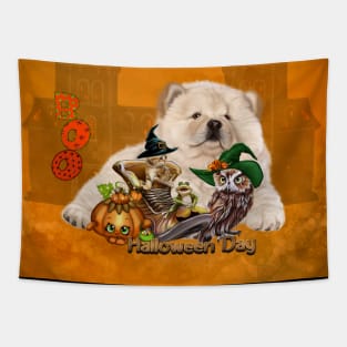 Cute halloween friends Tapestry