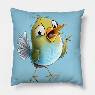 Singing yellow birdie Pillow