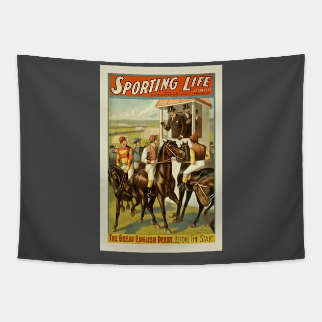 Sporting Life Theatre Ad Tapestry by xposedbydesign