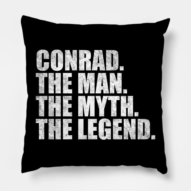 Conrad Legend Conrad Name Conrad given name Pillow by TeeLogic