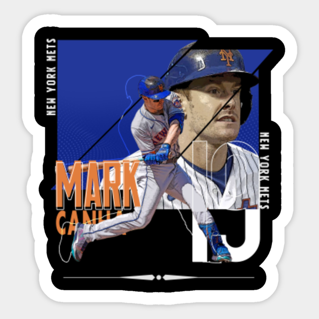 Mark Canha Baseball Paper Poster Mets