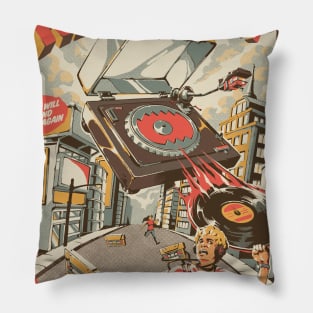 Retro Soundzilla Pillow