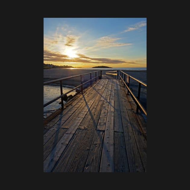 Good Harbor Beach Footbridge Shadows by WayneOxfordPh