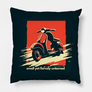 Vintage retro scooter Pillow