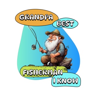 Grandpa Best Fisherman T-Shirt