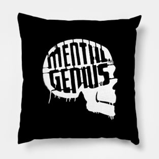 MENTAL GENIUS - Collector white edition Pillow