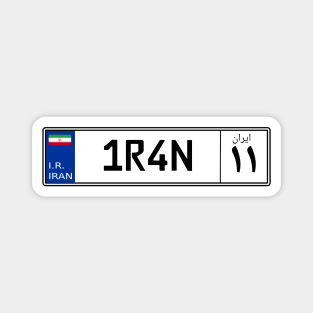 Iran car license plate Magnet