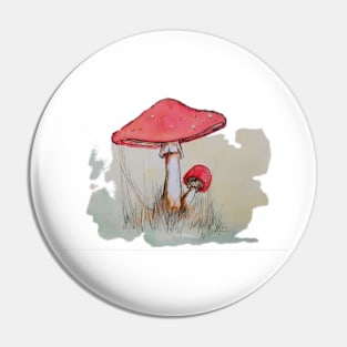 Amanita Muscaria Mushroom Pin