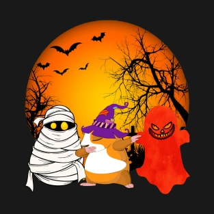 Guinea Pig Halloween Pumpkin (8) T-Shirt