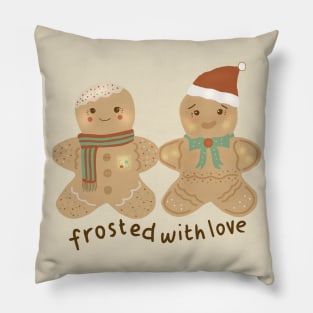 Christmas Frosted Gingerbread Cookies Pillow