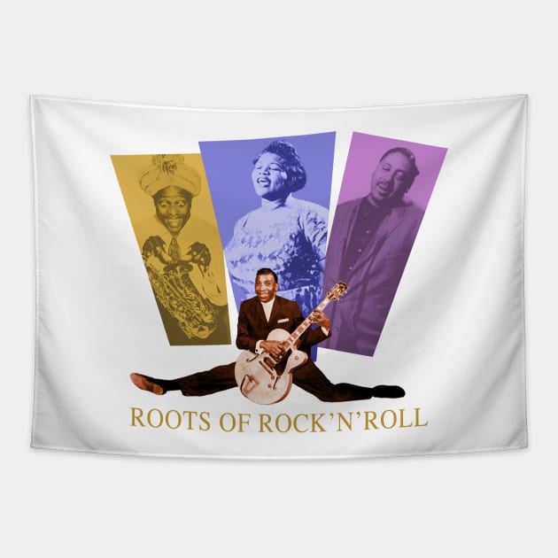 Roots Of Rock & Roll Tapestry by PLAYDIGITAL2020