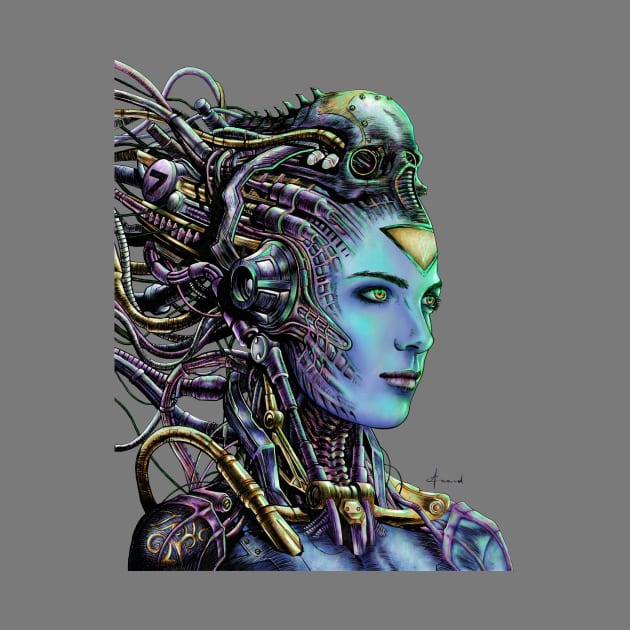 Cyborg Woman by syans_ashes