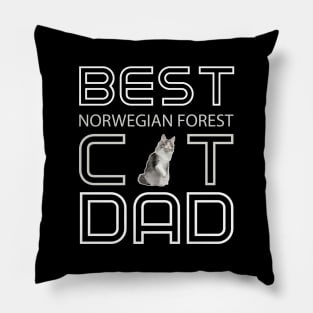 Norwegian Forest Cat Dad Pillow