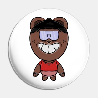 LINE Friends brown Bear Pin