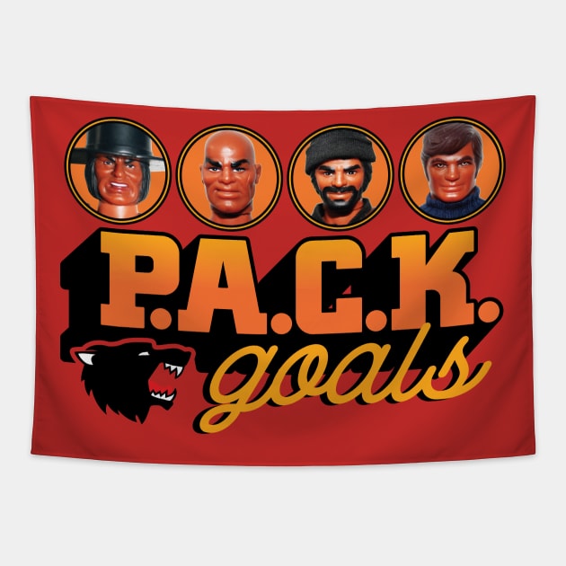 P.A.C.K. Goals Too Tapestry by HustlerofCultures