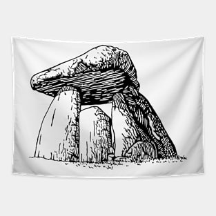 Vintage rock for women hand drawn old rocks for men Tapestry