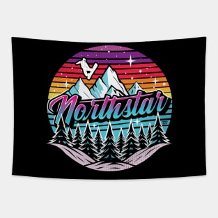 Retro 80s Northstar Ski Tapestry