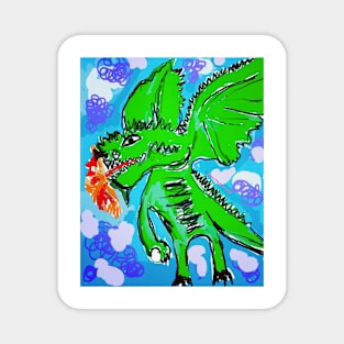 Fire Breathing Dragon Magnet