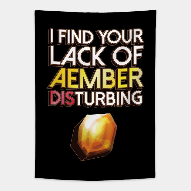 I Find Your Lack of Aember DISturbing Tapestry by polliadesign