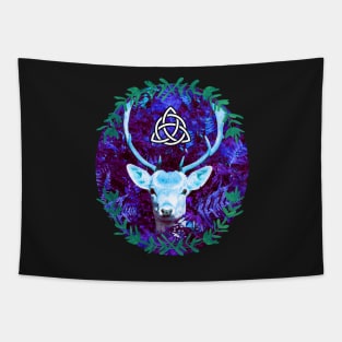 Magical Celtic Stag Tapestry