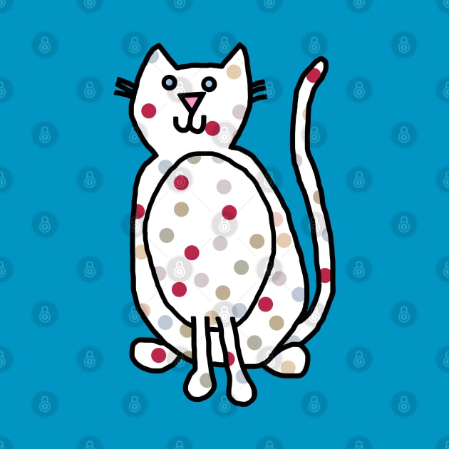 Cute Cat with Magentaverse Spots by ellenhenryart