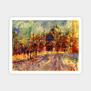 Piazza San Marco, Venice by Pierre Renoir Magnet