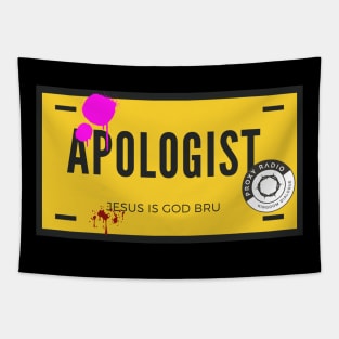 Apologist number plate Tapestry