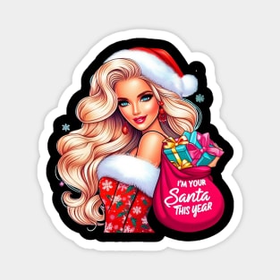 Christmas Barbie Magnet