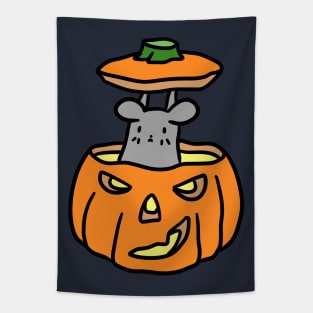 Jack O Lantern Mouse Tapestry