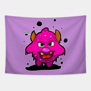 Purple Little Monster Tapestry