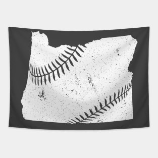 Oregon Baseball Seams Tapestry