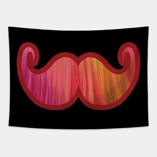 Colorful Mustache Tapestry