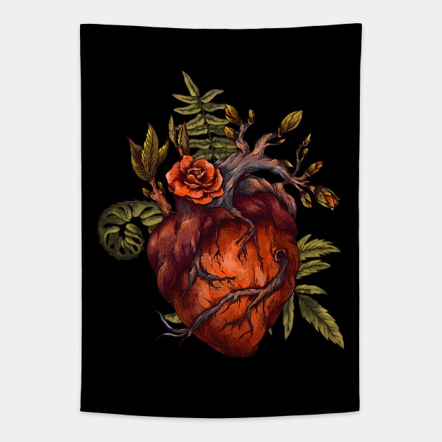 Wild at Heart Tapestry by LylaLace Studio