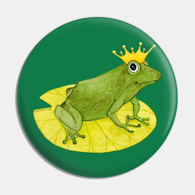 Frog Prince Pin by TursiArt