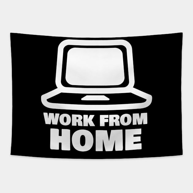 Work from Home Tapestry by FromBerlinGift