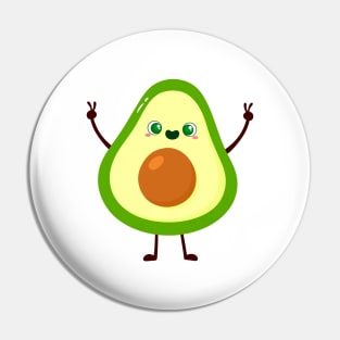 Peace Avocado Pin