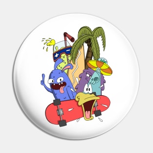 Duddle summer Pin