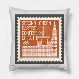 Reformed christian art. Second London Baptist Confession of Faith - 1689. Pillow