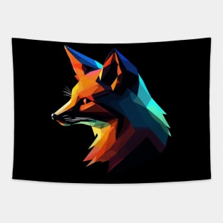 fox silhouette art Tapestry