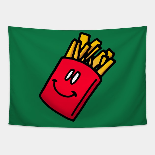 Simple Fries Doodle Tapestry by VANDERVISUALS