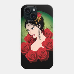 Girl and Flowers Phone Case