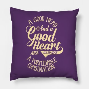 Nelson Mandela Quote (golden version) Pillow