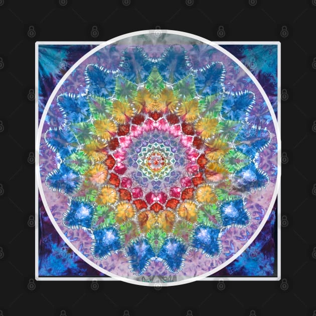 Tie Dye Meditation Mandala spiritual boho hippie phish dead head garcia weir by Aurora X