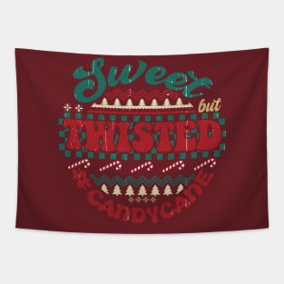 Sweet but Twisted Candycane Tapestry